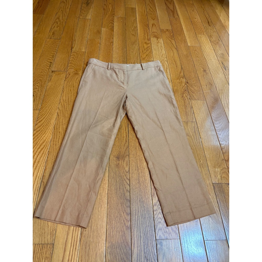New Loft The Riviera Slim Mid Rise Pants 8P Camel Tan Career Trousers